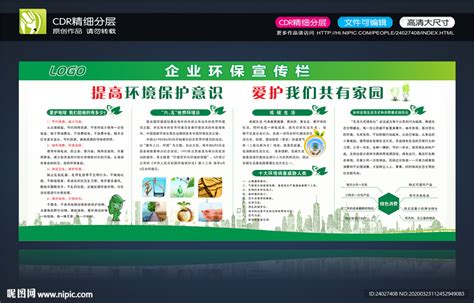 绿色清新环保公司节能企业简介宣传环保三折页图片下载 - 觅知网