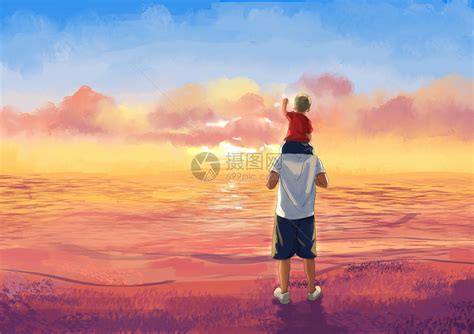 父母背影感人图片