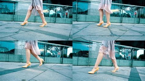 女性的腿穿着高跟鞋行走_1920X1080_高清视频素材下载(编号:6853284)_实拍视频_光厂(VJ师网) www.vjshi.com