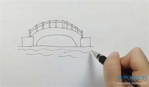 儿童简笔画简单漂亮桥的图片，儿童画法_建筑物简笔画