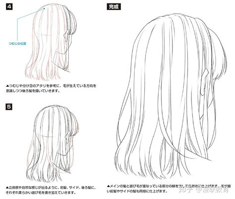 动漫女生常见发型的各种画法教程 女生头发发型参考图片 好看的动漫女生发型怎么画(4)[ 图片/8P ] - 才艺君