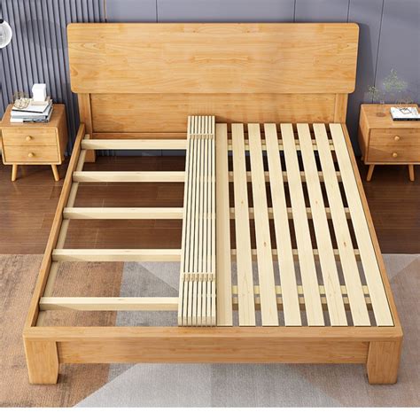 简约18经济型松木床15米双人实木床出租房单人床北京管安装板床-阿里巴巴