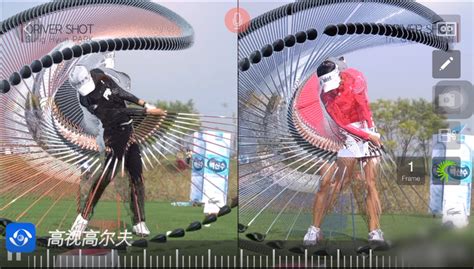 「高尔夫教学」大牌球星简森·戴伊一号木正侧面同步挥杆轨迹解析