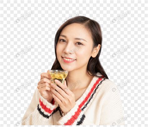 冬季居家女性喝下午茶吃蛋糕面包元素素材下载-正版素材401690041-摄图网