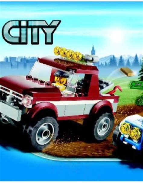 LEGO 4437 Pickup bordeaux + politie quad CITY - Crossdock