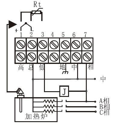 温控器接线图图片