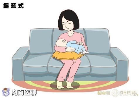 母婴正确哺乳姿势母乳喂养插画-众图网