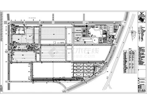 简单小型的厂区规划建筑cad总平面图_工业厂房_土木在线