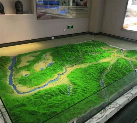 黄河流域沙盘模型 海湾海滩沙坝模型制作 选择金石模型