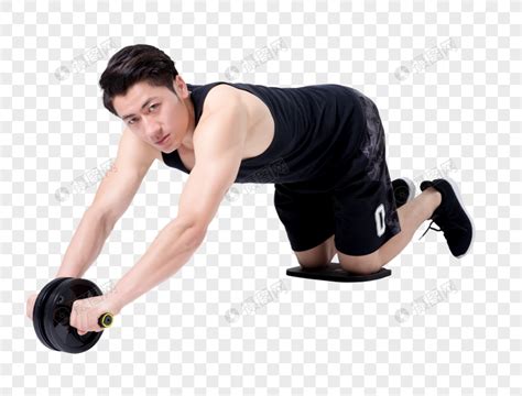 运动健身男性人像健腹轮元素素材下载-正版素材400657949-摄图网
