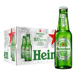 【省47.25元】喜力啤酒_Heineken 喜力 星银（Heineken Silver）啤酒207ml*24瓶 整箱装多少钱-什么值得买