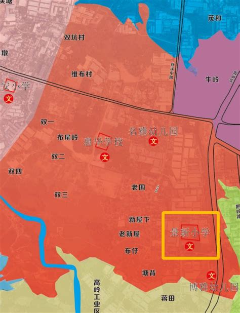 2022年惠阳区秋长街道公办小学招生学区划分分布图- 惠州本地宝