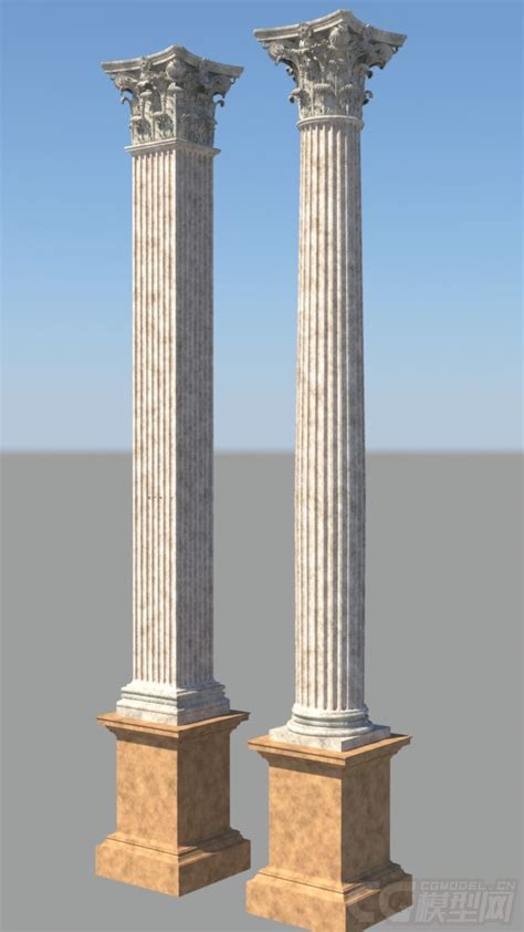 欧式石雕圆柱 石柱装饰 欧式花岗岩柱子 - 新宏石材 - 九正建材网
