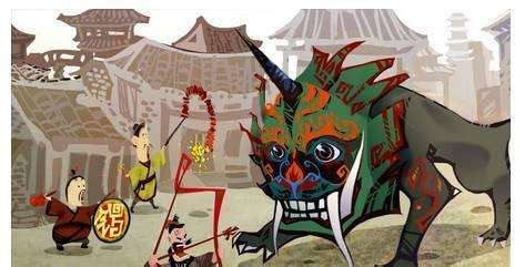 中国神话——年|插画|商业插画|潜望镜工作室 - 原创作品 - 站酷 (ZCOOL)
