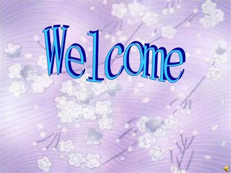 Welcome Slide Template