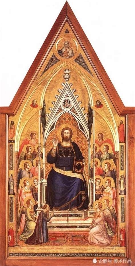 13世纪意大利画家奇马布埃的蛋彩画《Christ图片