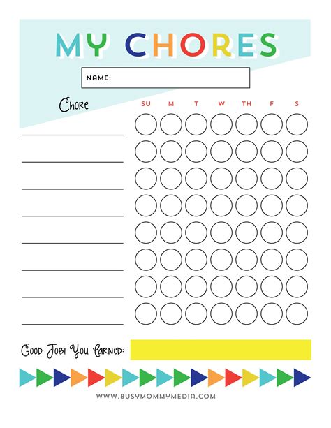 Free Cleaning Chart Printables