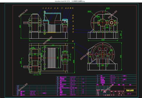 卷扬机式闸门启闭机控制系统设计(含CAD装配图)||机械机电