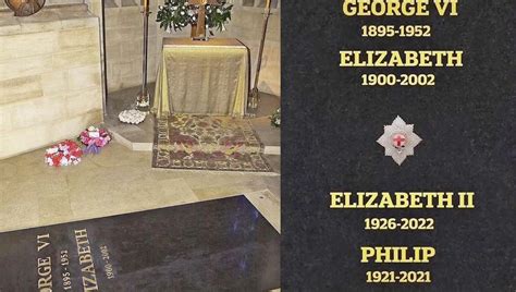 英国女王长眠地墓碑照片首次曝光:与丈夫父母的名字同刻于墓碑上|英国女王_新浪新闻
