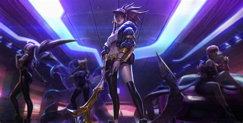 KDA ALL OUT ——阿卡丽（角色设计） 拳头Riot原画设计师 “南希” 画作 Nancy Kim