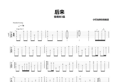 后来吉他谱 - 刘若英 - C调吉他弹唱谱 - 琴谱网