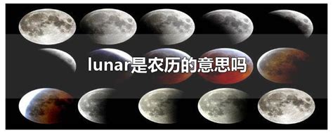 lunar是农历的意思吗-最新lunar是农历的意思吗整理解答-全查网
