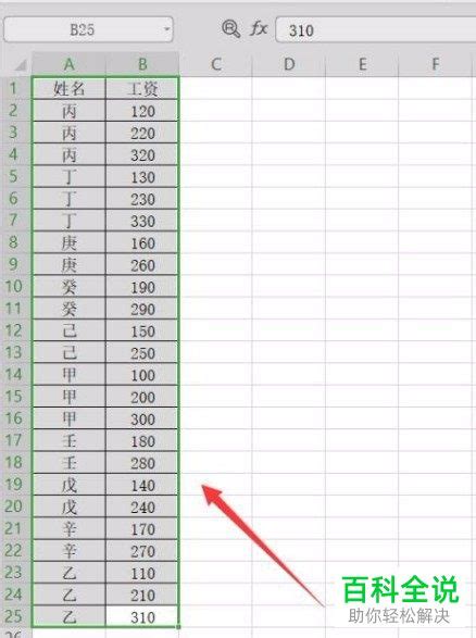 怎样将Excel中相同的名称进行汇总？-趣兔百科