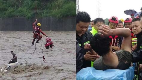 河北武安一男子被困河道急流，众人上演生死救援|河北省|救援|河道_新浪新闻