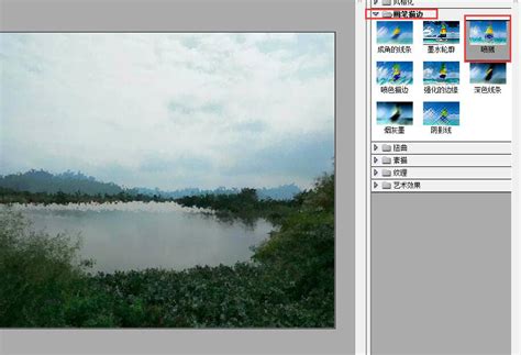 Photoshop滤镜教程：学习把荷花照片变成水墨画效果，漂亮的水墨荷花图 - PSD素材网