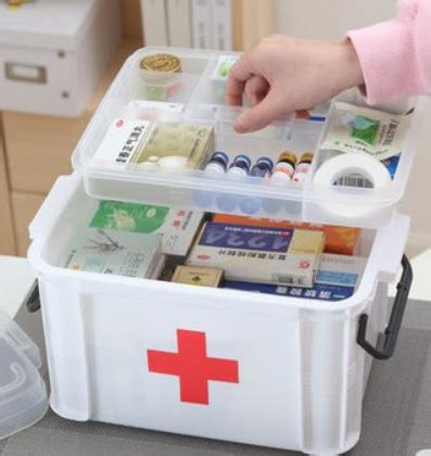 家庭防暑急救箱儿童药品收纳盒多层医疗箱夏季降温用品保健箱包邮-阿里巴巴