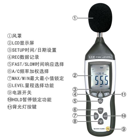 TDC801高精度数显分贝仪噪音计便携式噪声检测仪声级计
