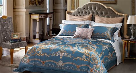 奢华160支埃及长绒棉四件套 高档欧式五星级酒店纯色家纺床上用品-美间设计