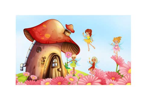矢量蘑菇屋图片-矢量创意卡通蘑菇屋插图素材-高清图片-摄影照片-寻图免费打包下载