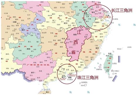 江西省地形图 - 江西地势图、地貌图 - 八九网