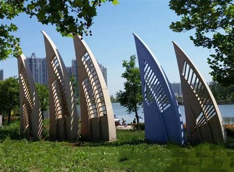 不锈钢帆船雕塑 定制安装城市广场户外大型远航扬帆主题景观标志-阿里巴巴