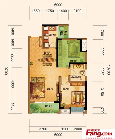 70平米小户型房屋平面设计图欣赏-房天下家居装修网