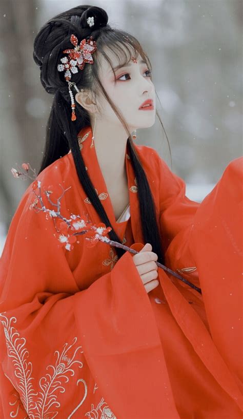 古风黑汉服女生头像图片