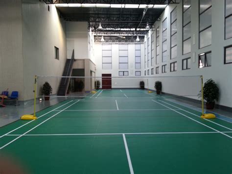 热烈庆祝天益国际羽毛球场乒乓球室地胶工程已顺利交工--塑胶篮球场|塑胶硅pu球场|塑胶跑道|pvc地板|室外健身器材|成都强健体育工程