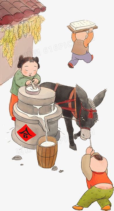 古人作豆腐,传统行业,各行各业,摄影素材,汇图网www.huitu.com