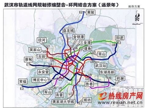 武汉地铁规划高清图（最新版本）- 武汉本地宝