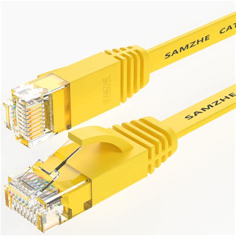 山泽（SAMZHE） SZ-603YL 超六类千兆超扁网线 （镀金头）3米,材料平台