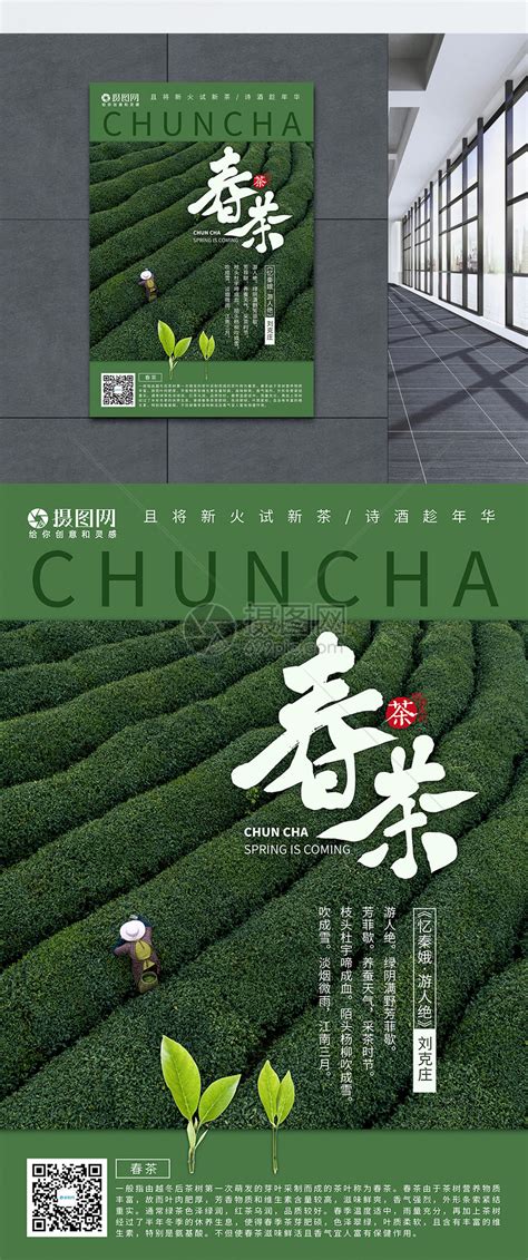 绿色春茶采摘海报模板素材-正版图片401017436-摄图网