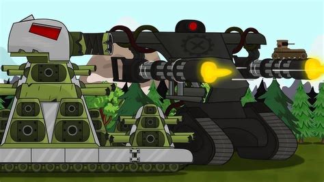 坦克世界动画：强大的kv44和AT坦克_腾讯视频