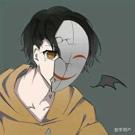非主流戴面具头像
