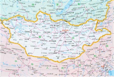 蒙古国地方全图_蒙古地图_初高中地理网