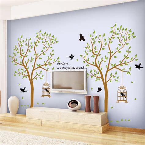 DLX1455蘑菇森林墙贴儿童房幼儿园卧室客厅背景装饰卡通贴画-阿里巴巴