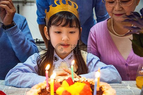 生日吹蜡烛表情包图片