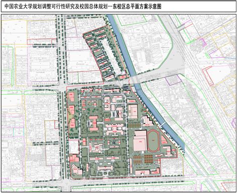 中国农业大学基建处 校园规划 西校区规划图