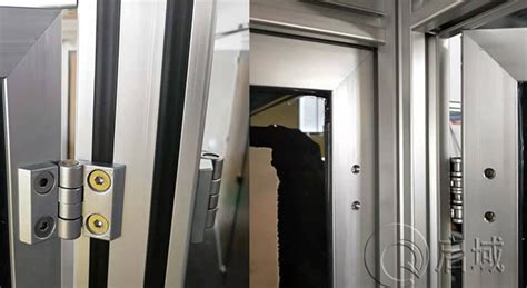 工业铝型材架子安装门的方法