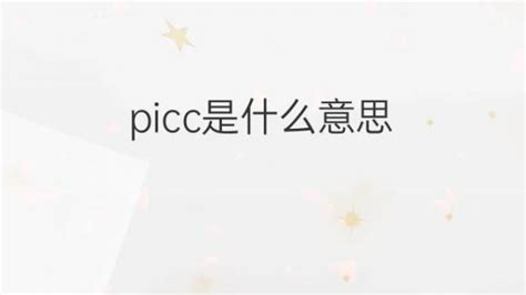 picc是什么意思 picc的翻译、中文解释 – 下午有课